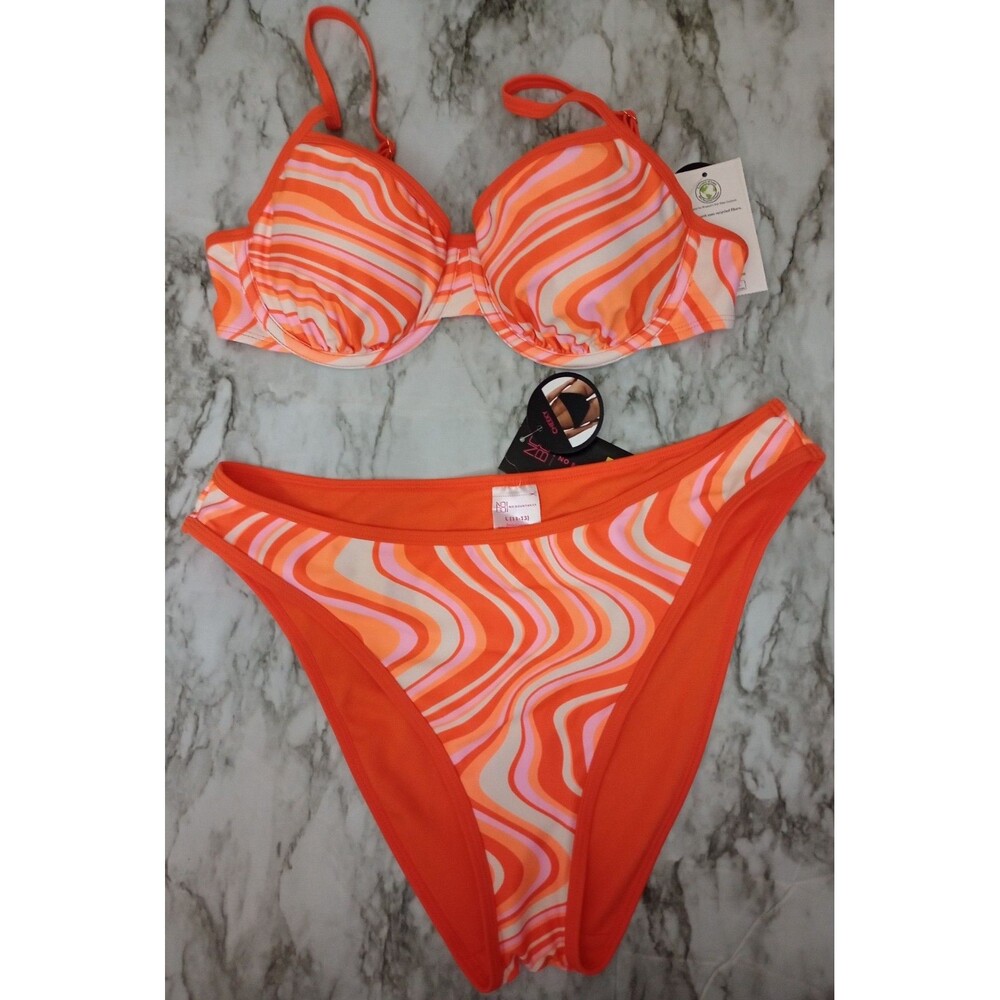 NWT No Boundaries Orange 2 Pc Bikini Set * bottom and top different sizes*